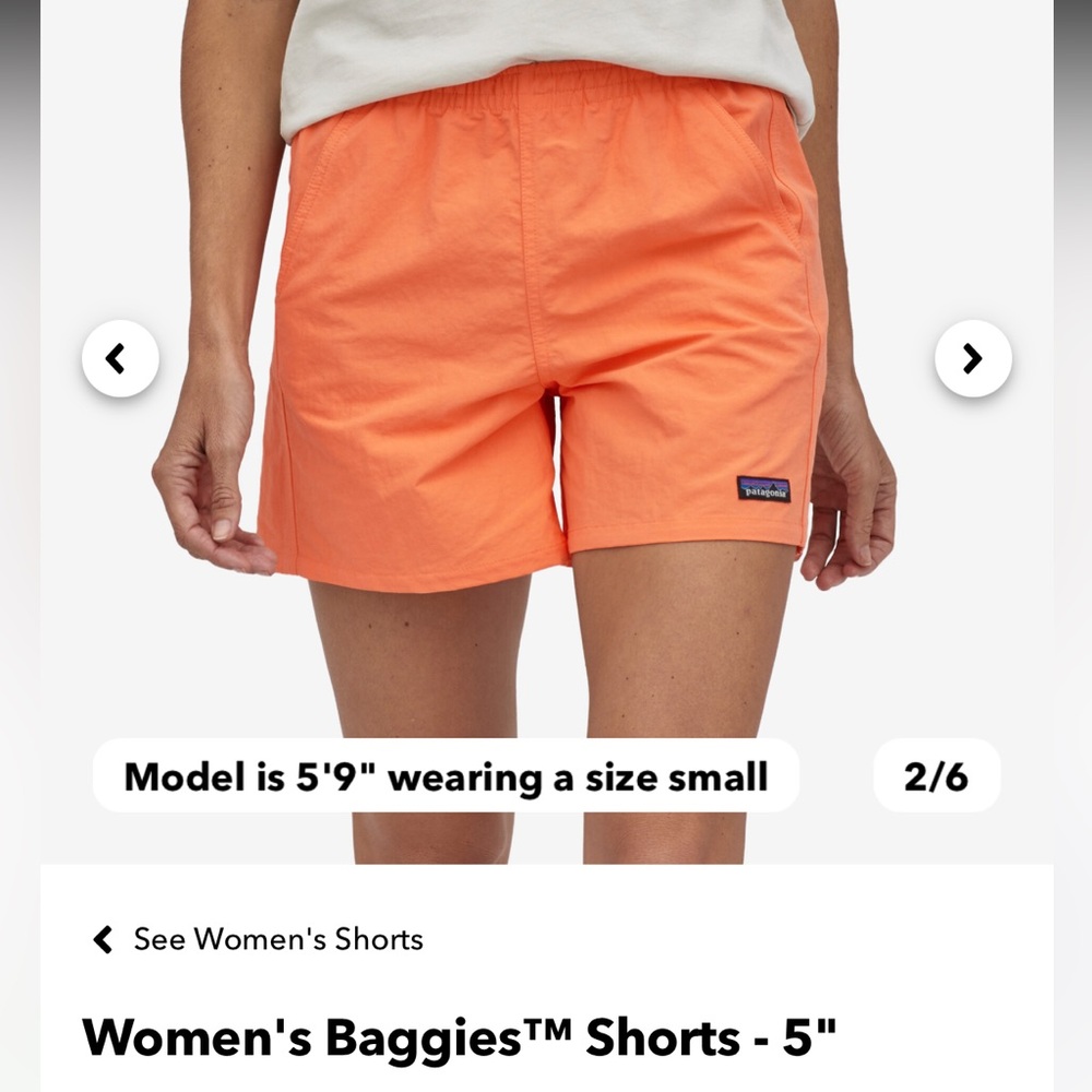 Patagonia Baggies Shorts 5” - Tigerlily Orange